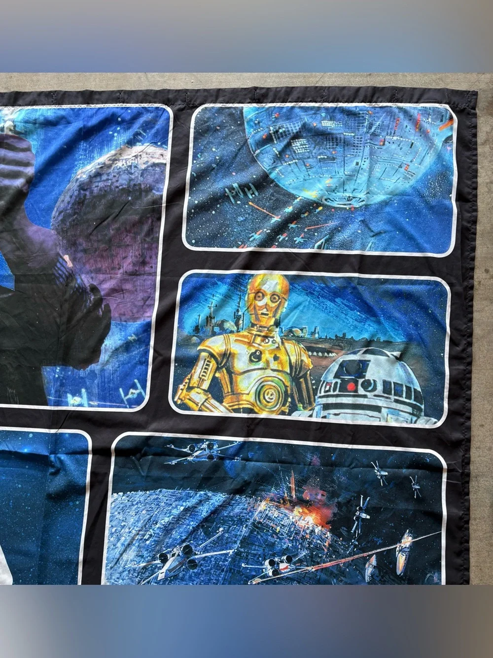 Star Wars Fabric Shower Curtain 72” x 72”
